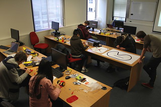 Students during the Arduino Academy 2014. Photo by Kristina Hoeppner