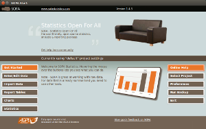 SOFA Statistics main form