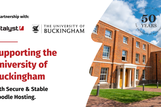 University of Buckingham partners with Catalyst IT Europe for  Moodle hosting.